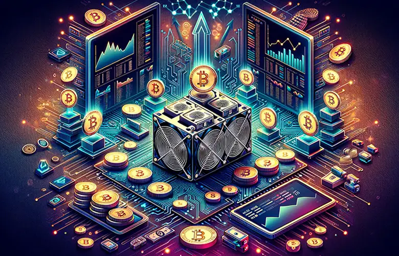 Bitmain Antminer S19j Pro, a high-performance Bitcoin mining machine with a hashrate of 104Th/s and power consumption of 3068W, designed for efficient SHA-256 mining.