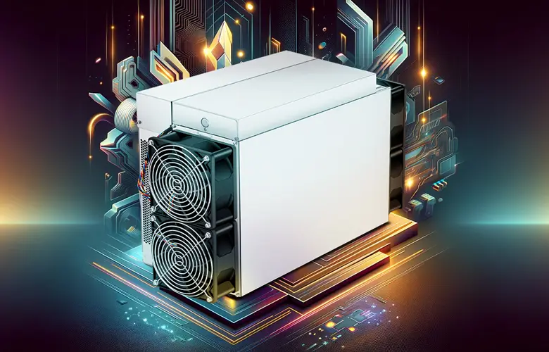 Bitmain Antminer S19j Pro, a high-performance Bitcoin mining machine with a hashrate of 104Th/s and power consumption of 3068W, designed for efficient SHA-256 mining.