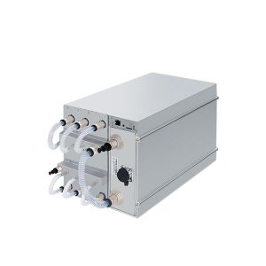 Bitmain Antminer S19 Pro+ Hyd, a hydro-cooled Bitcoin mining machine with a hashrate of 191Th/s and power consumption of 5252.5W, designed for SHA-256 algorithm mining.