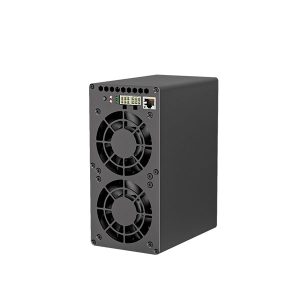 Goldshell Mini-DOGE III, a compact dual-mode Litecoin and Dogecoin miner with a hashrate of 650Mh/s and power consumption of 400W, designed for Scrypt algorithm mining.