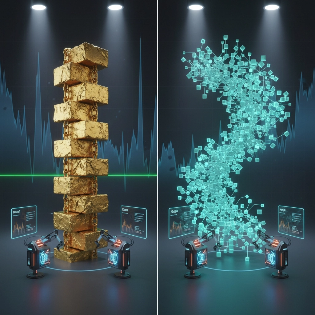 Bitcoin vs Kaspa Block Time Visualization