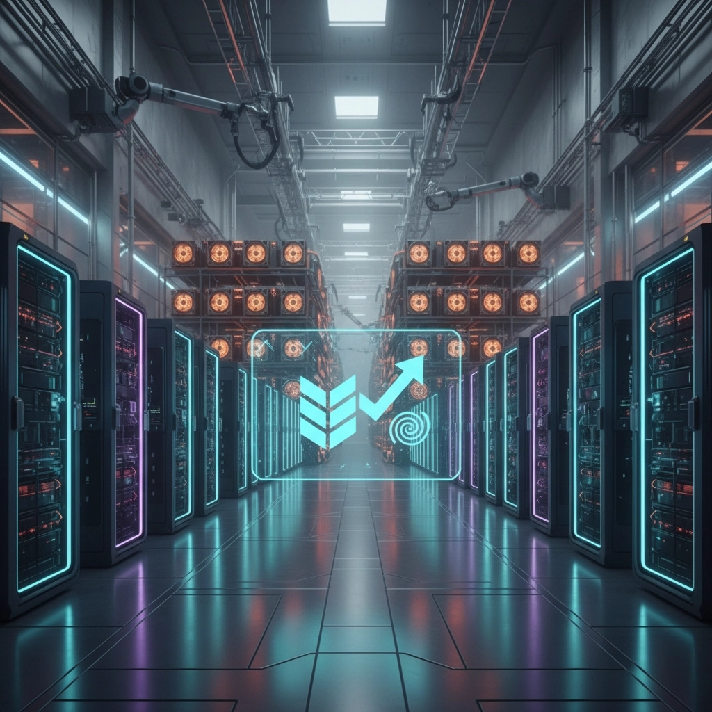 Futuristic Kaspa Mining Facility