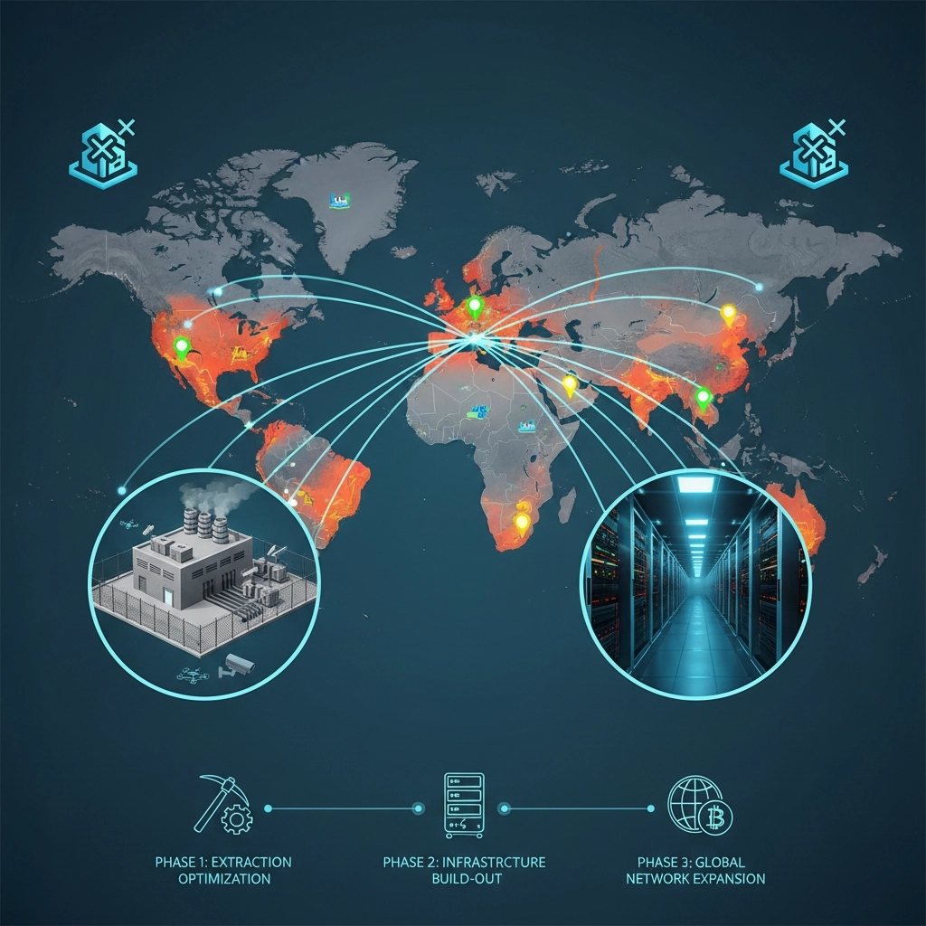 Geospatial Mining Infrastructure Map