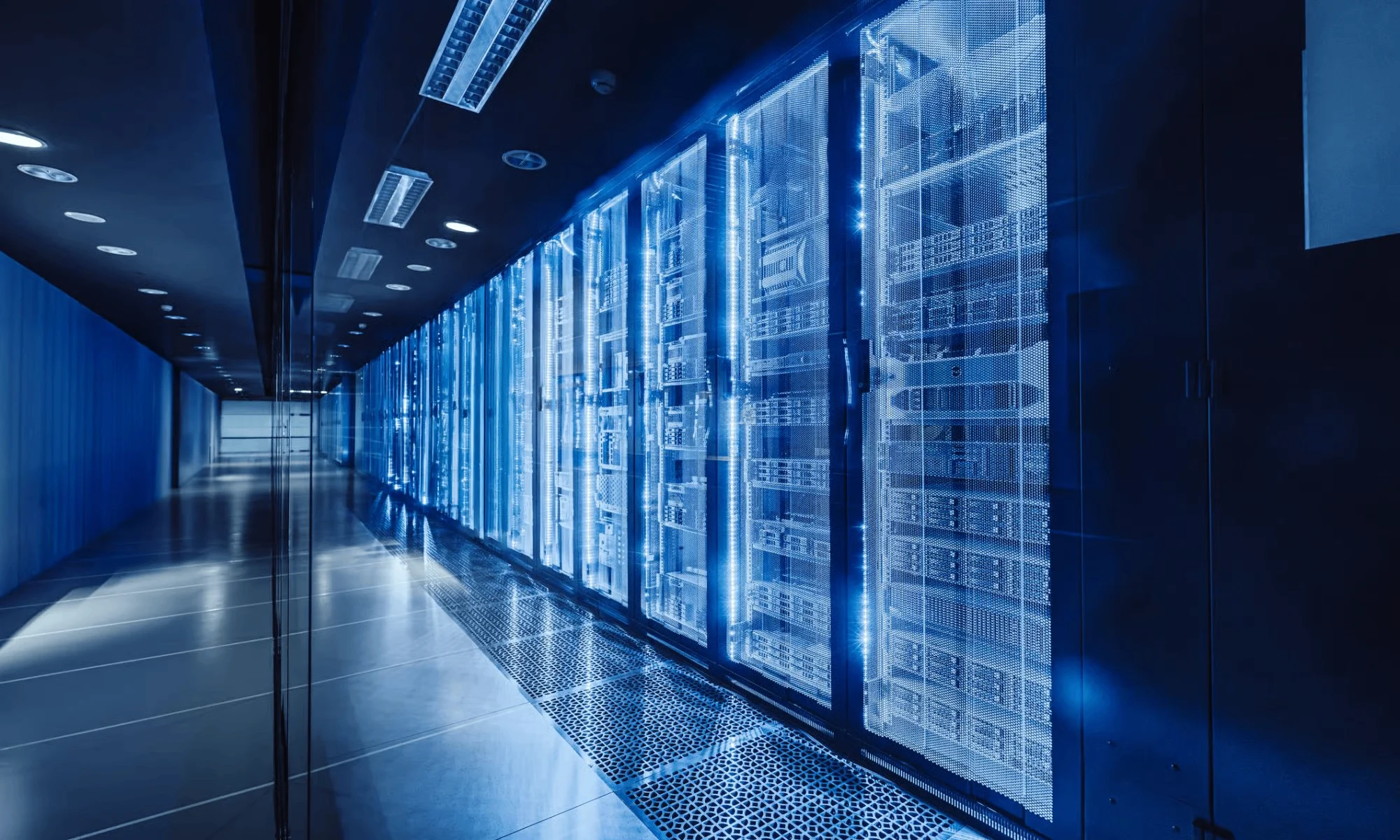 High Density Data Center Server Aisle